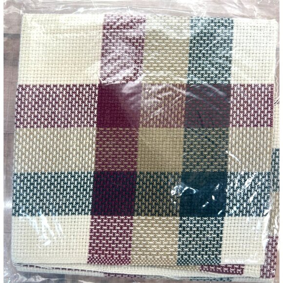 Charles Craft Corner Block Cross Stitch Fabric 15" x 15" 14 Count - Picture 2 of 2